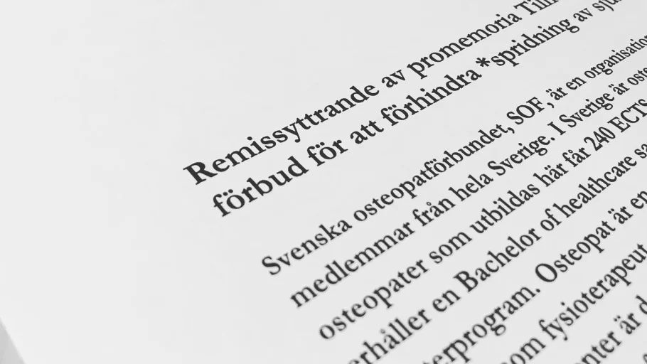 Remissvar – Tillfälliga nedstängningar och förbud för att förhindra spridning av sjukdomen covid-19